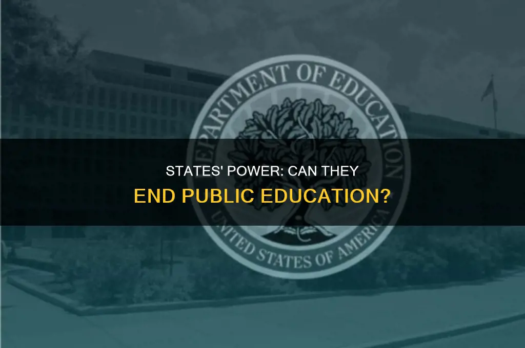 could states amend their constitutions to eliminate public education