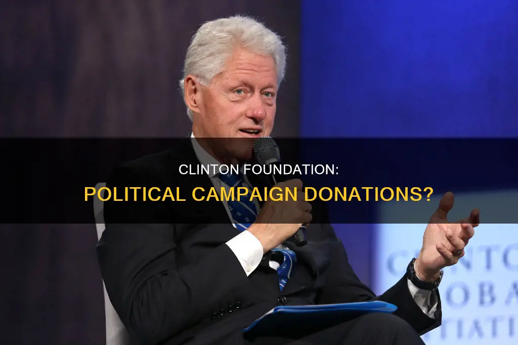 could the clinton foundation donate money to her political campaign