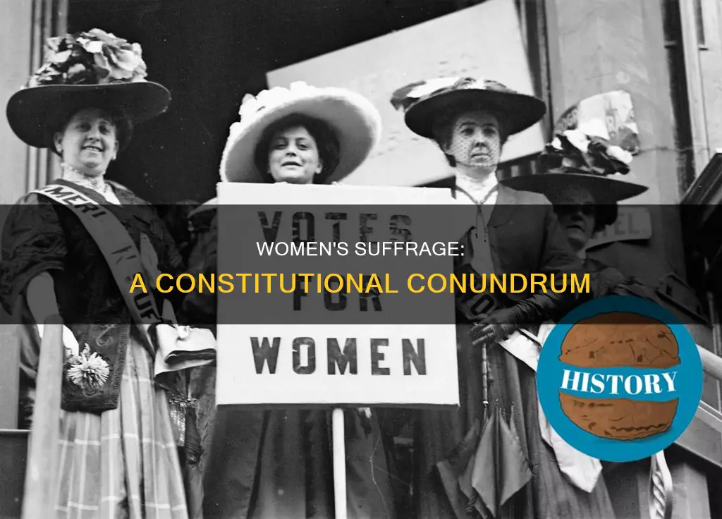could women vote hwen the constitution was first ratified