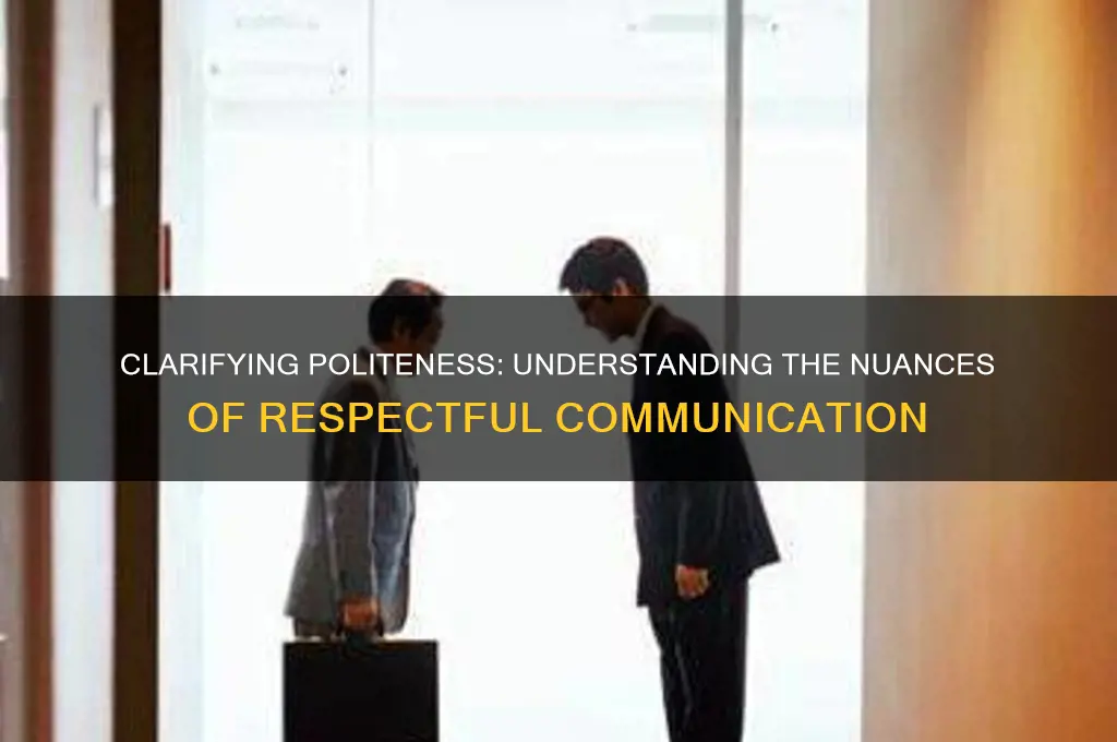 could you please clarify polite