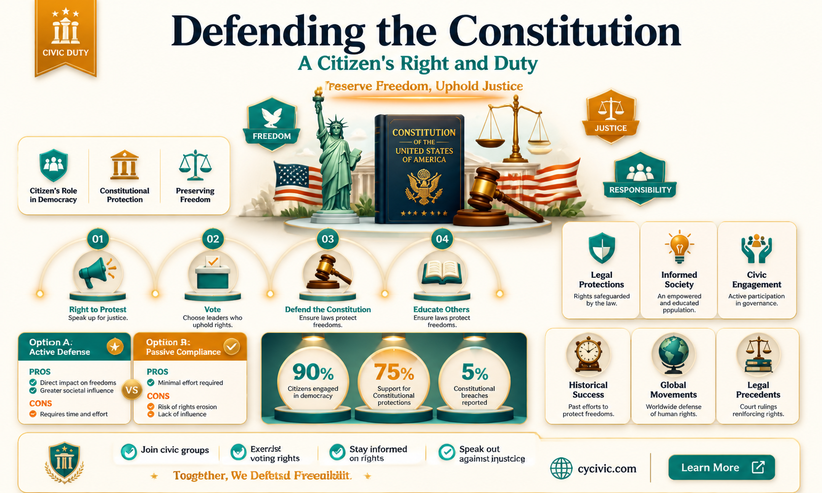 are citizens allowed to support and defend the constitution