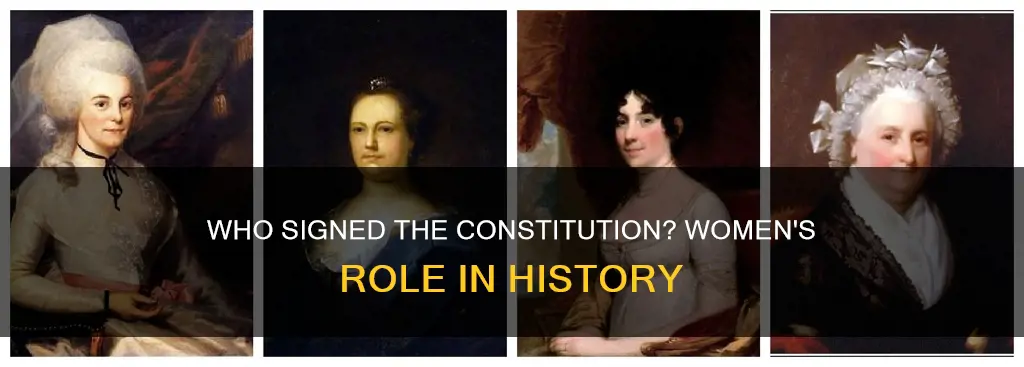 did a woman sign the constitution