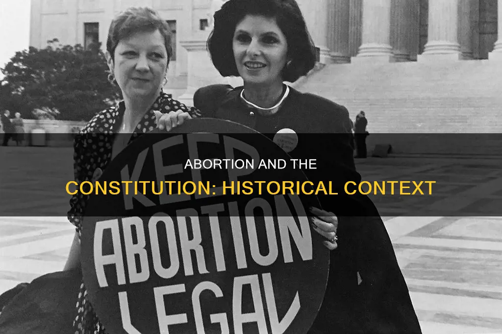 did abortion exist when the constitution was written
