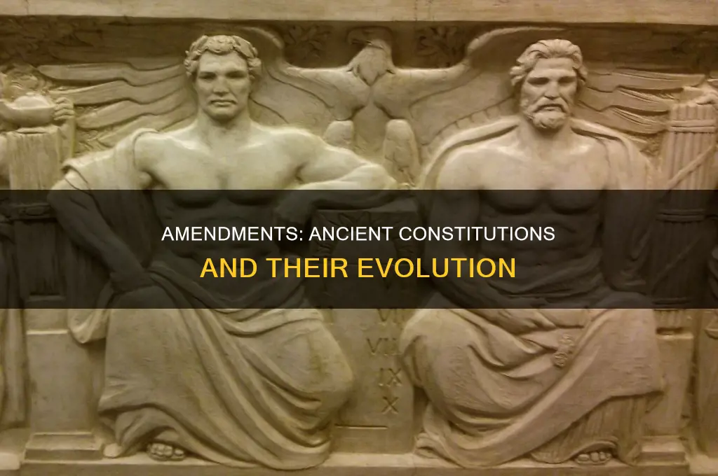did ancient constitutions have amendments