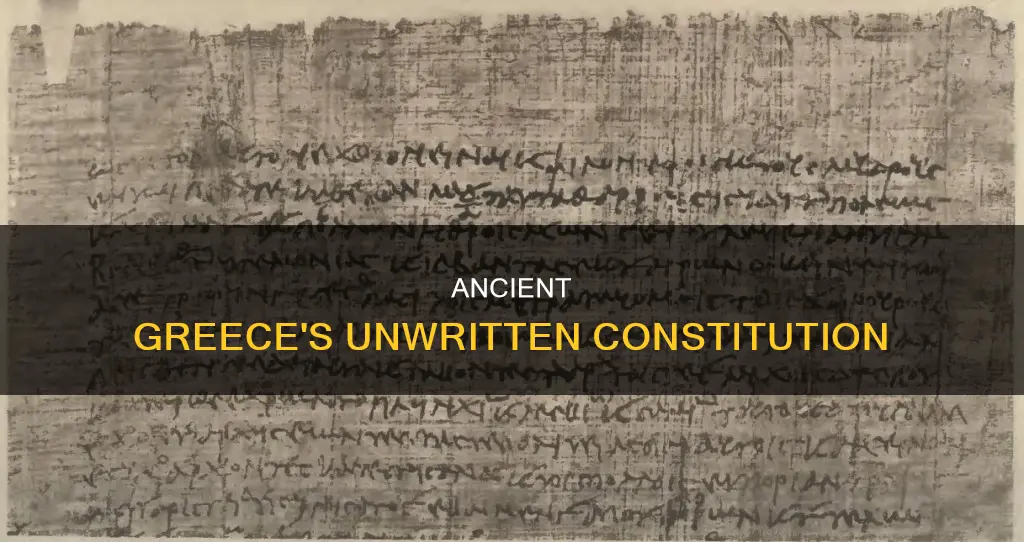 did ancient greece have a written constitution