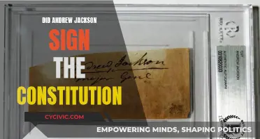Andrew Jackson's Signature on the US Constitution