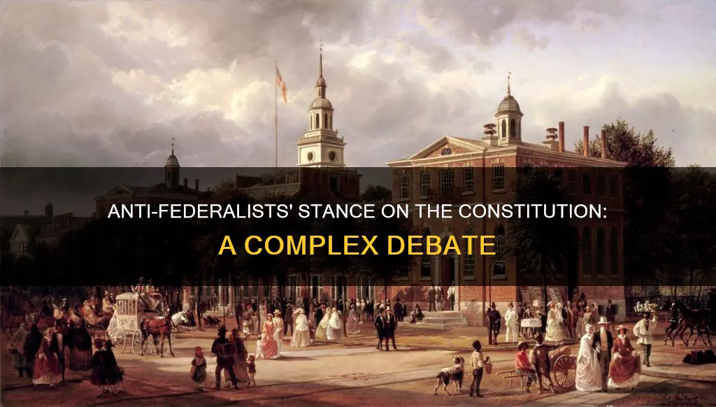 did anti federalist want constitution