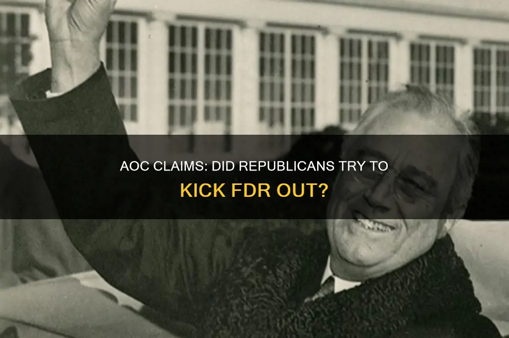 did aoc say republicans amend constitution to kick fdr out