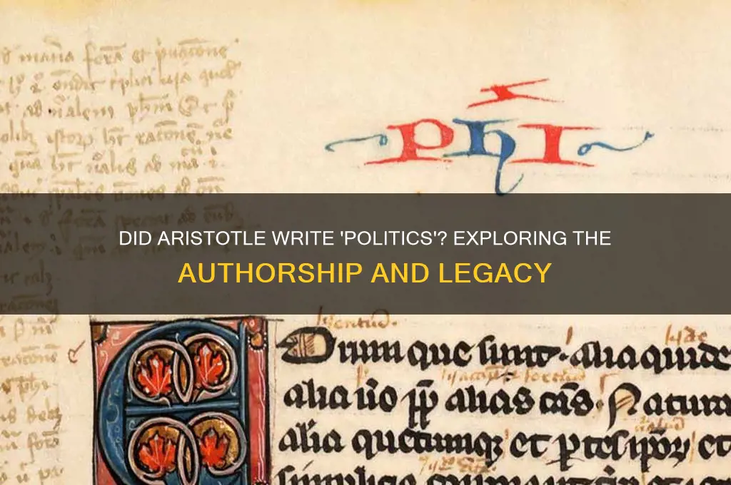 did aristotle write politics
