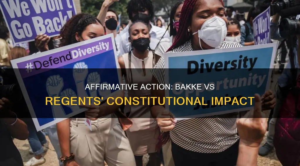 did bakke vs university of regents declare affirmative action constitutional