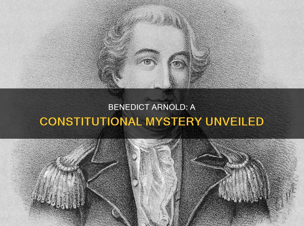 did benedict arnold sign the constitution
