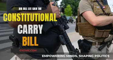 Bill Lee's Stand on Constitutional Carry: Signed or Not?