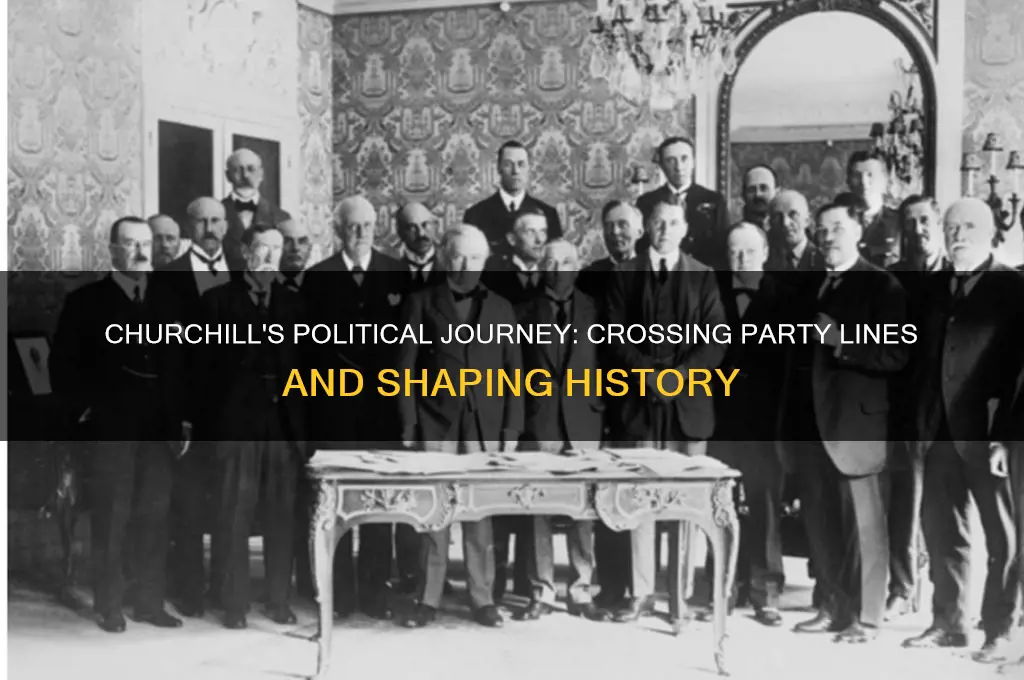 did churchill change political parties