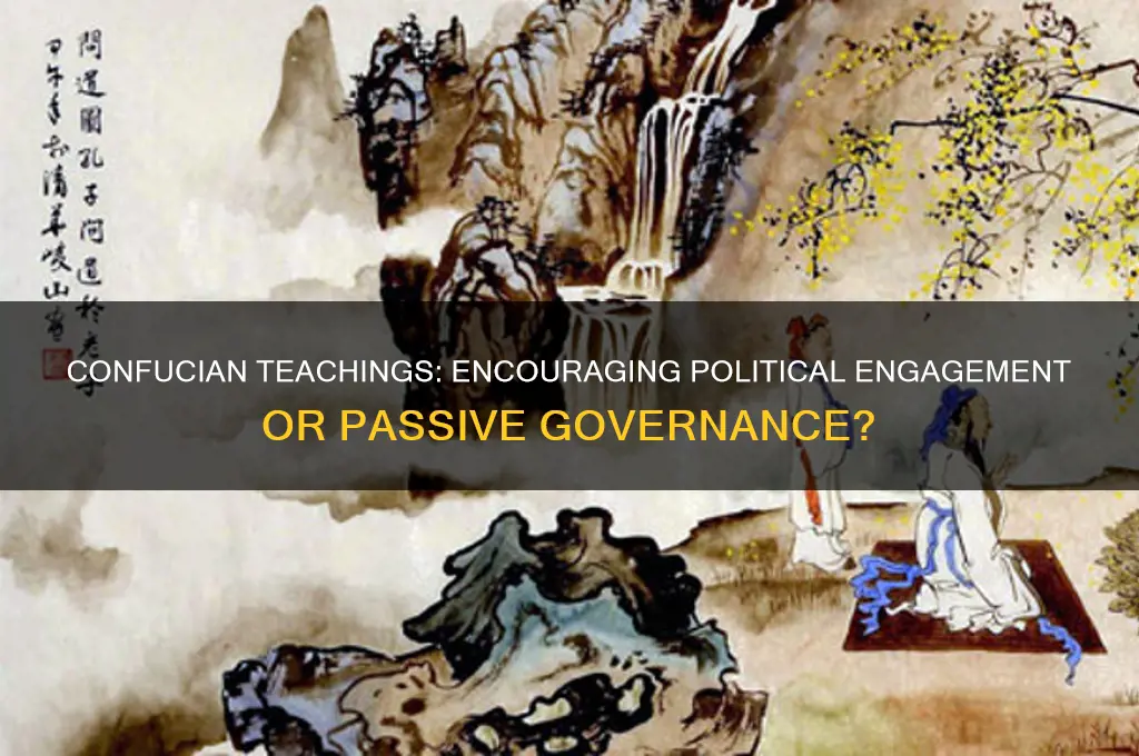 did confucian urge political activity