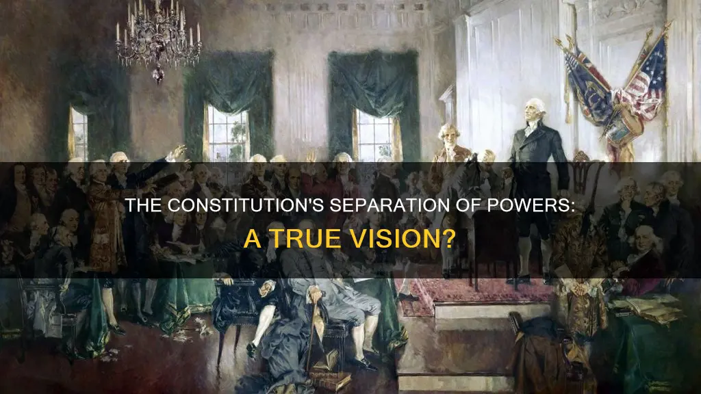 did constitution support the idea of separation of powers