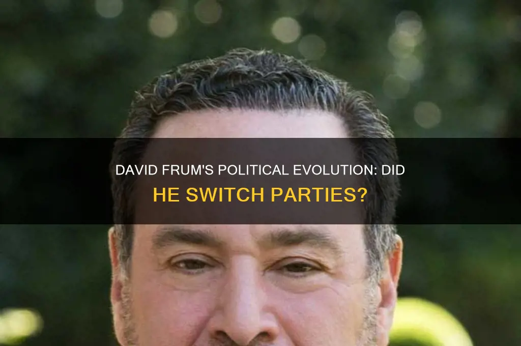 did david frum change political party