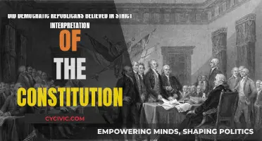 Democratic Republicans: Strict Constitution Interpreters?