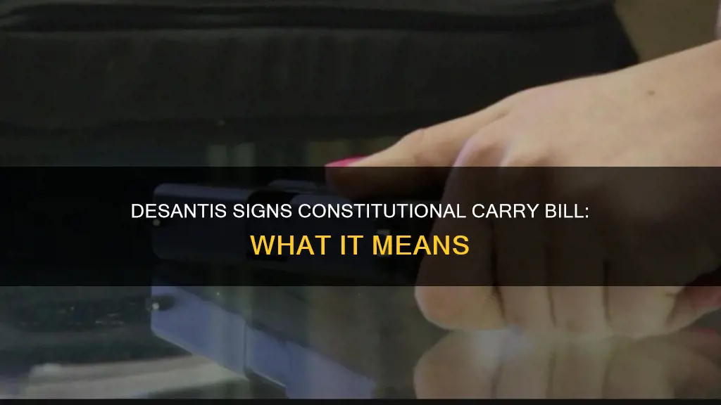 did desantis sign constitutional carry bill