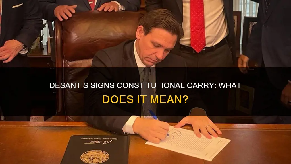 did desantis sign constitutional carry