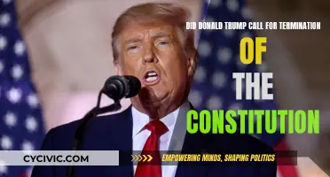 Trump's Call to End the Constitution