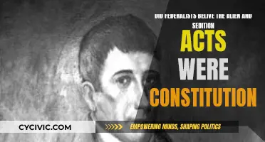 Federalists' Beliefs: Alien and Sedition Acts' Constitutionality