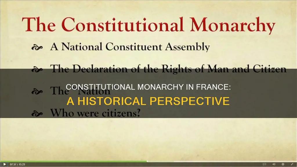 did france have a constitutional monarchy