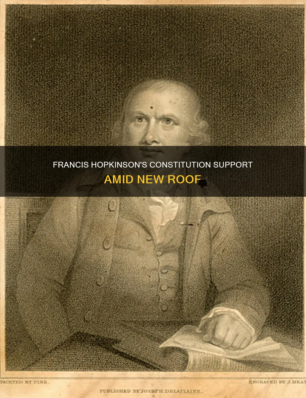 did francis hopkinson support the constitution in the new roof