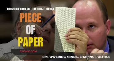 Bush's Constitution: Paper-Thin Respect for Democracy