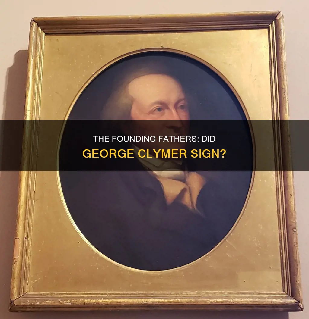 did george clymer sign the constitution