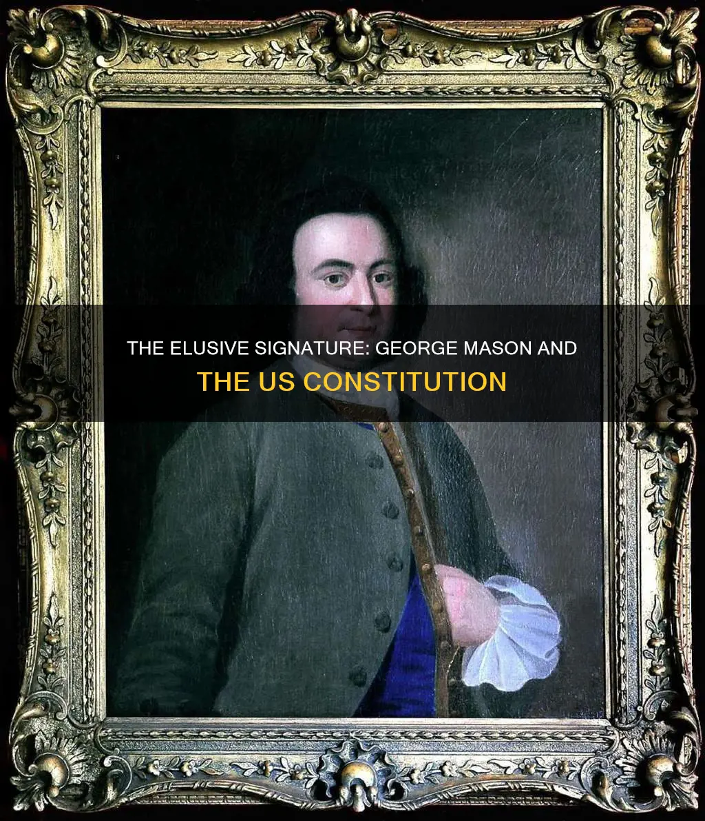did george mason sign the constitution