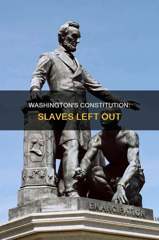 did george washington leave out slaves in the constitution