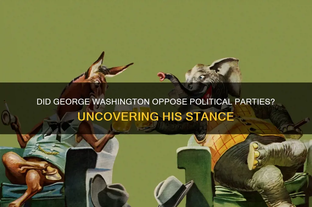 did geotge washington ssy no political parties