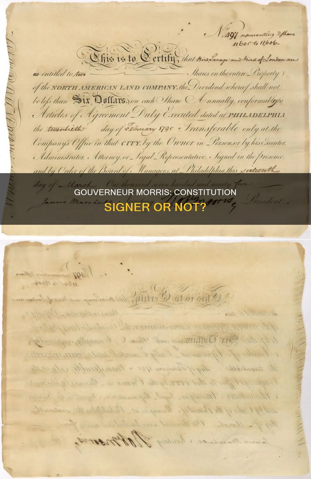 did gouverneur morris sign the constitution