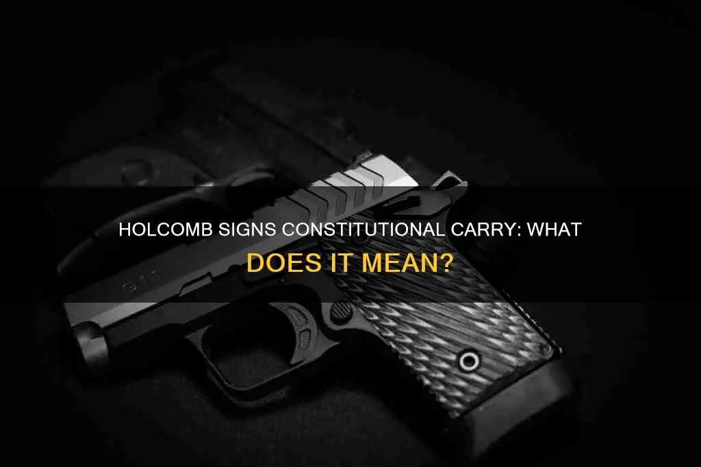 did gov holcomb sign constitutional carry