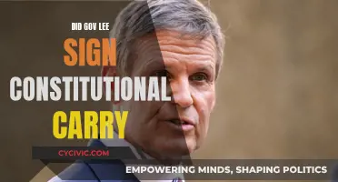 Gov. Lee Signs Constitutional Carry: What It Means