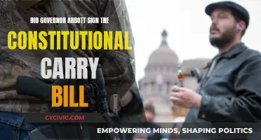 Abbott's Constitutional Carry Bill: What Texans Need to Know