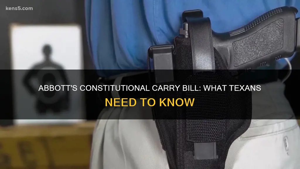 did governor abbott sign the constitutional carry bill