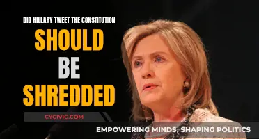 Hillary's Radical Tweet: Shredding the Constitution?