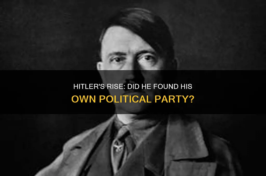 did hitler start his own political party