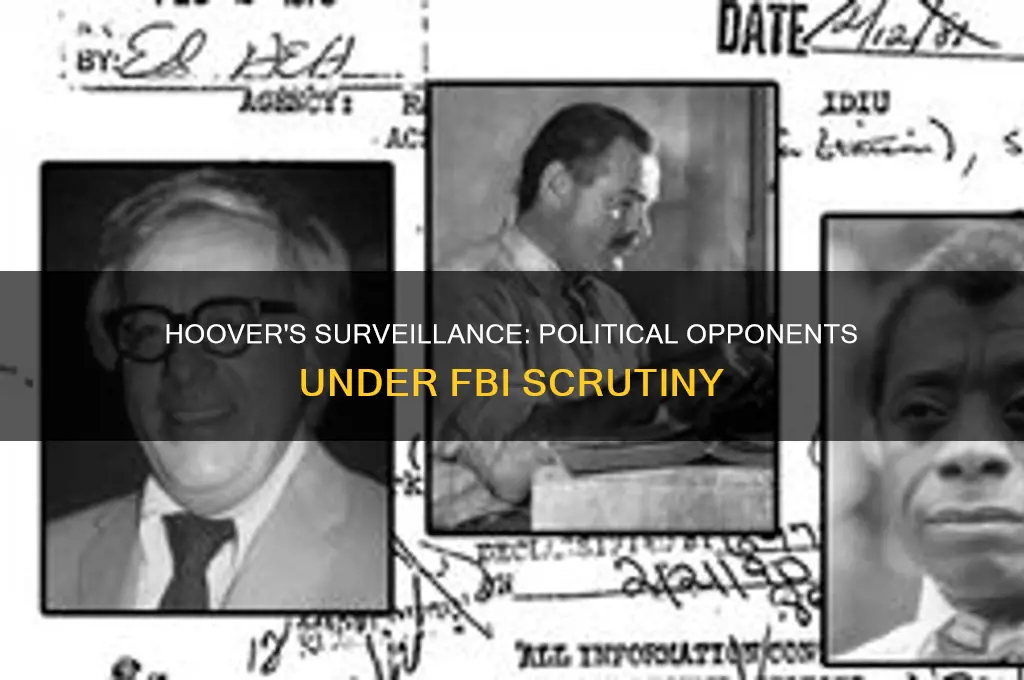 did hoover surveil political opponents