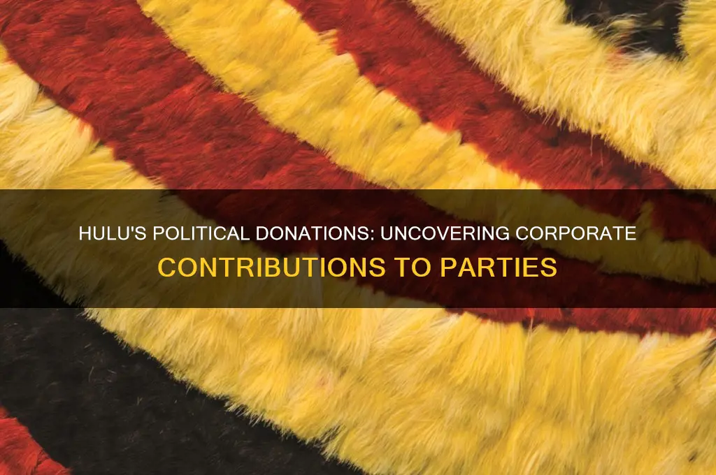 did hulu donate to a political party