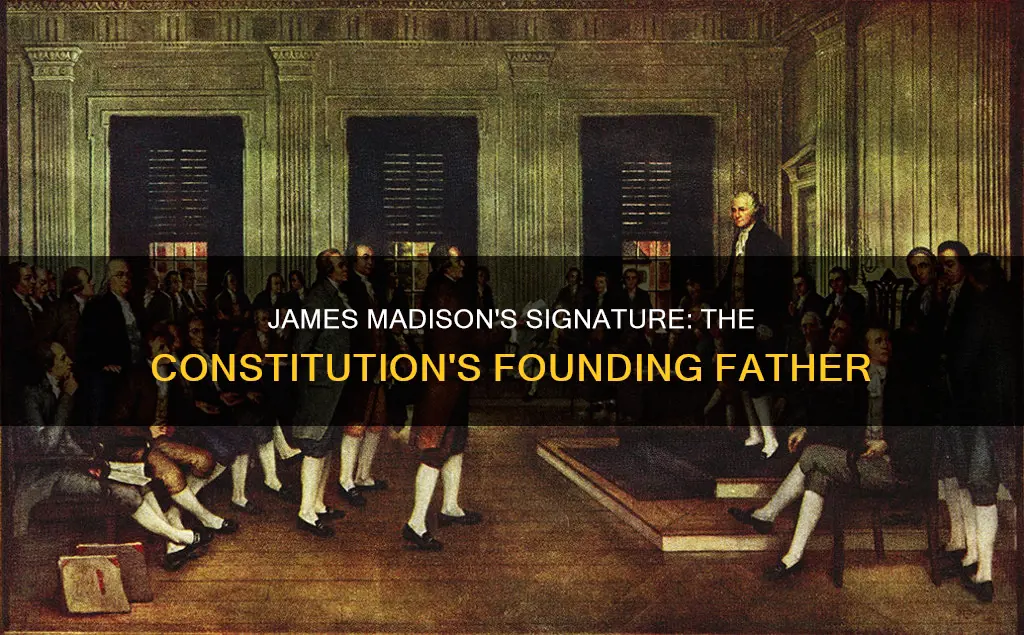 did james madison sign the constitution