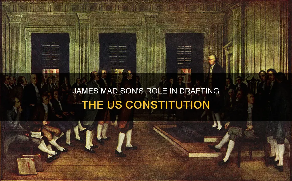 did james madison write the first draft of the constitution