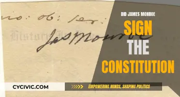 James Monroe's Signature: The US Constitution Connection