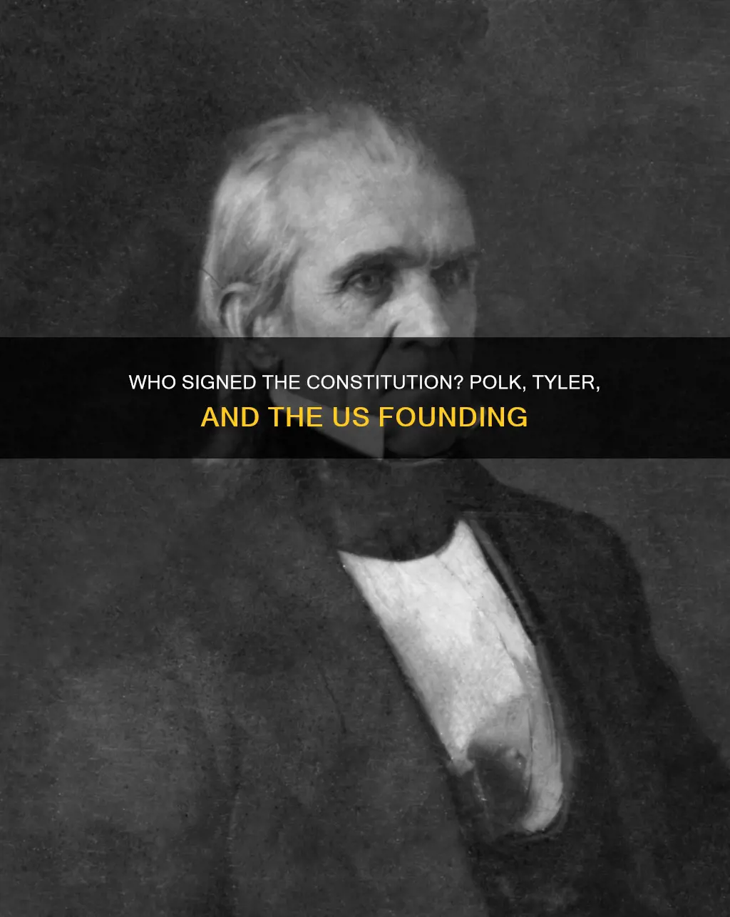 did james polk and john tyler sign the constitution