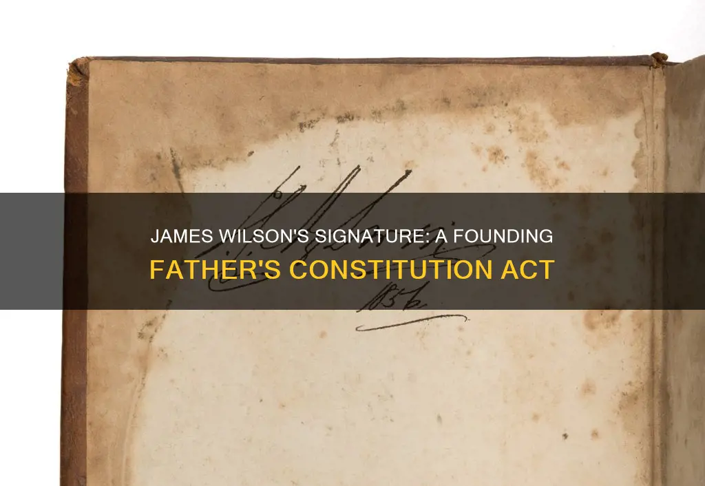 did james wilson sign the constitution