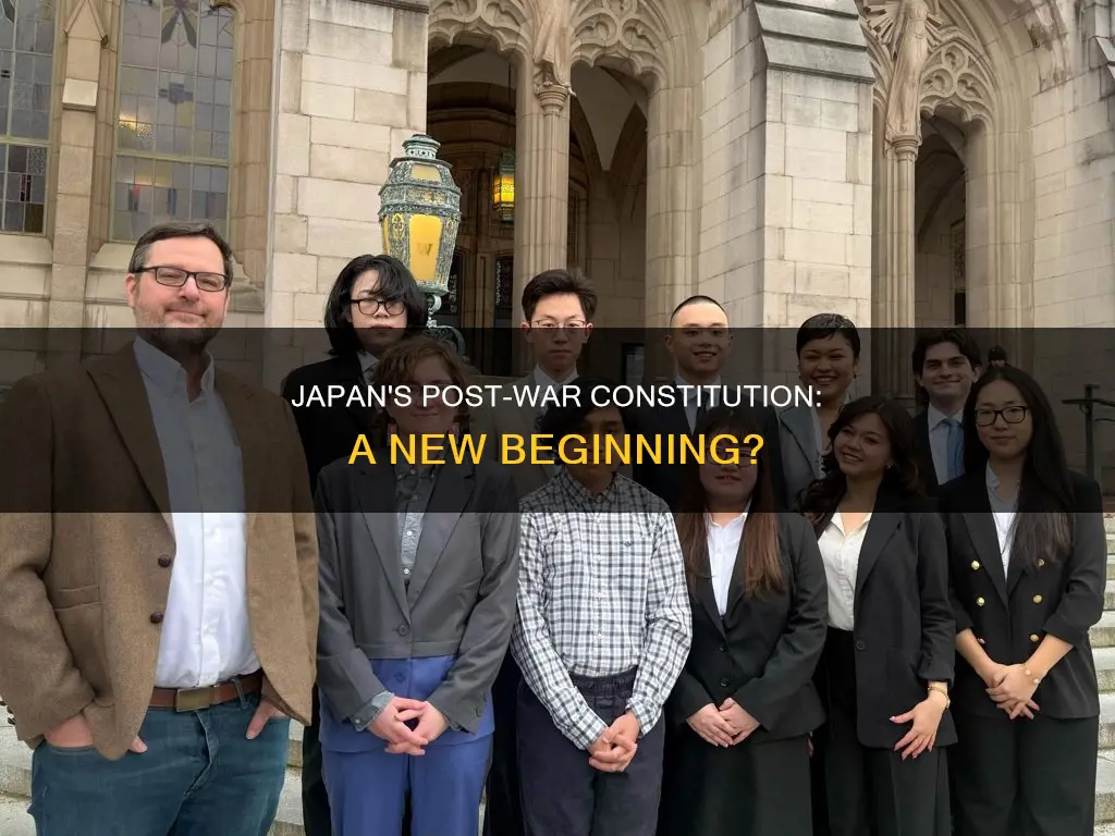 did japan write a new constitution after the war