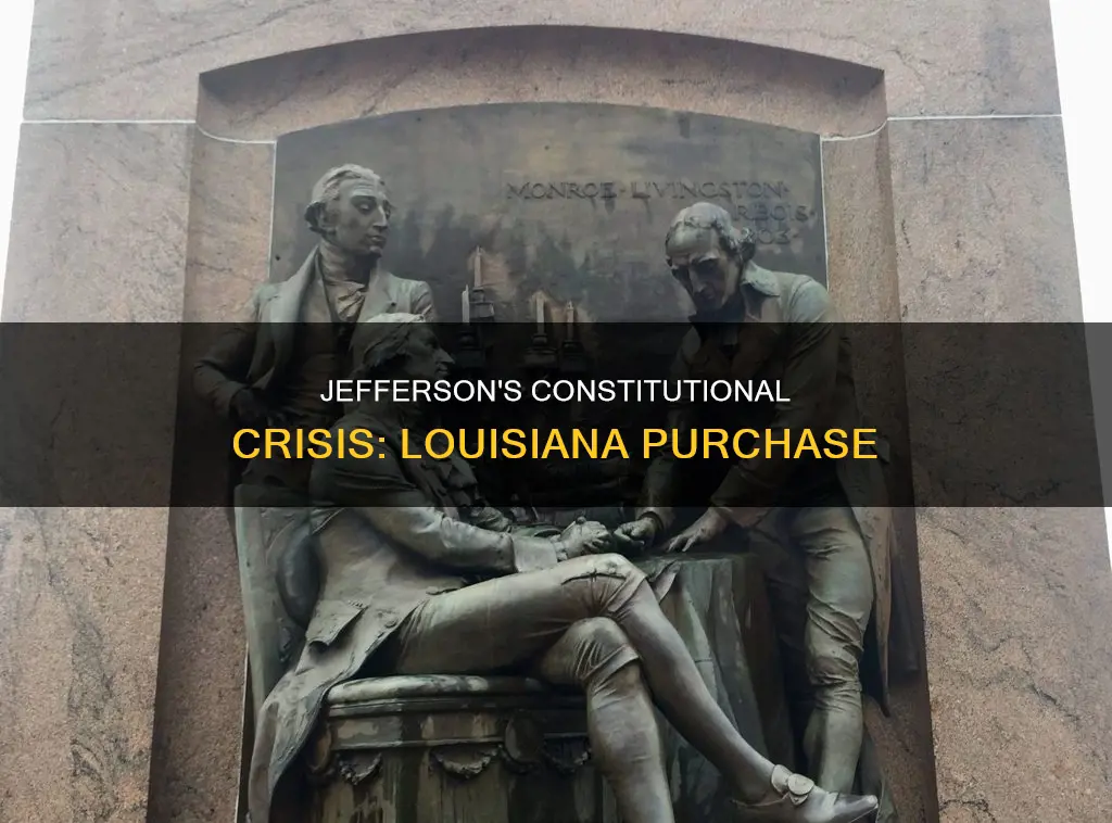did jefferson believe the louisiana purchase was constitutional