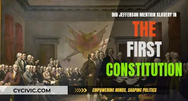 Jefferson's Constitution: Slavery's First Mention