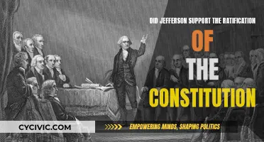 Jefferson's Support for Ratifying the Constitution